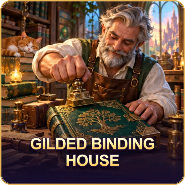 Gilded Binding House — original game artwork